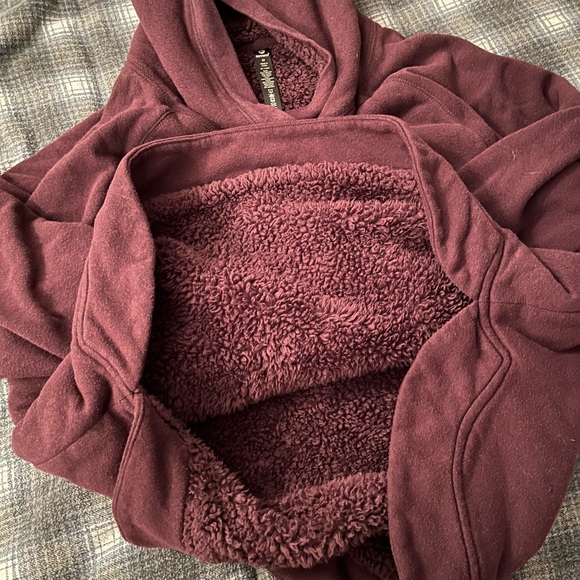 Comfy 90 Degree soft Sherpa lined womens hoodie - Picture 3 of 3